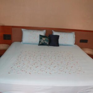 Sky Blossom Stitch Bedsheet Set