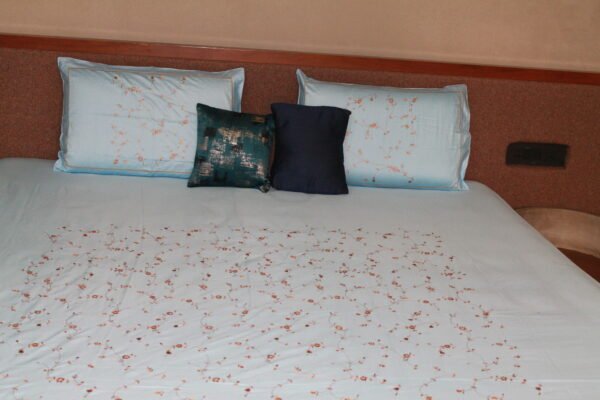 Sky Blossom Stitch Bedsheet Set - Image 3