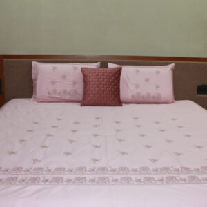 Pink Petal Edge Bedsheet Set