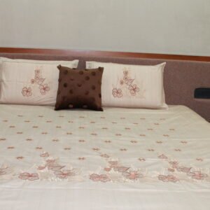 Cross Bloom Stitch Bedsheet Set