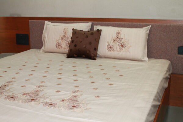 Cross Bloom Stitch Bedsheet Set - Image 5