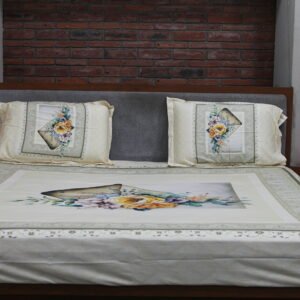 Vintage Bloom Canvas Bedsheet Set