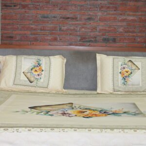 Vintage Bloom Canvas Bedsheet Set