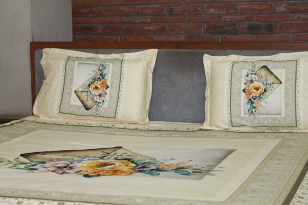 Vintage Bloom Canvas Bedsheet Set - Image 15