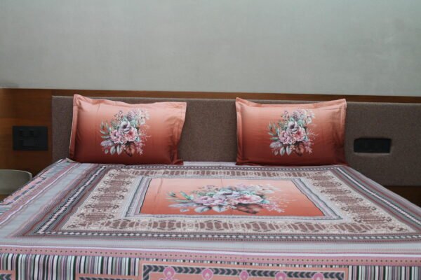 Terracotta Bloom Bedsheet Set