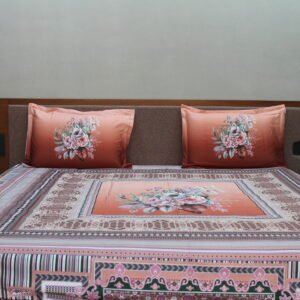 Terracotta Bloom Bedsheet Set