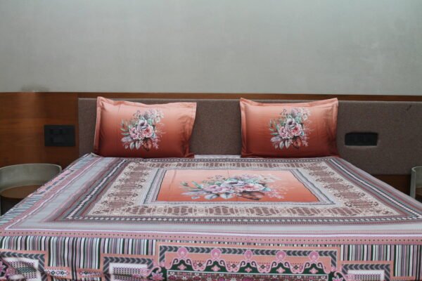 Terracotta Bloom Bedsheet Set - Image 2
