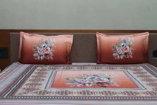 Terracotta Bloom Bedsheet Set - Image 4