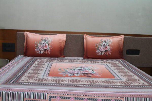 Terracotta Bloom Bedsheet Set - Image 5