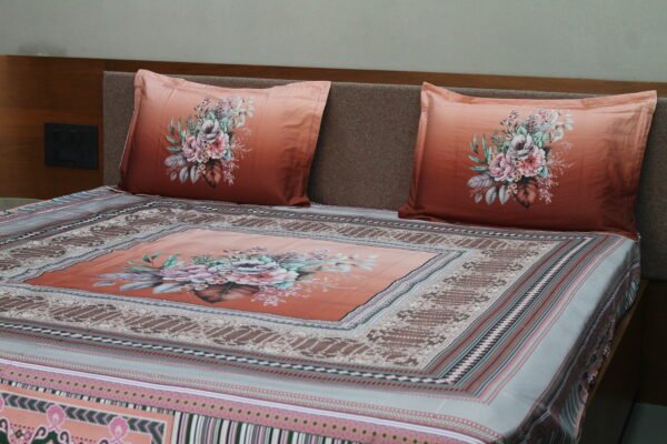 Terracotta Bloom Bedsheet Set - Image 9
