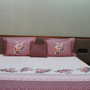 Rose Tinted Texture Bedsheet Set