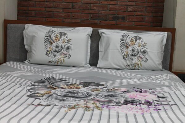 Botanical Stripe Bedsheet Set