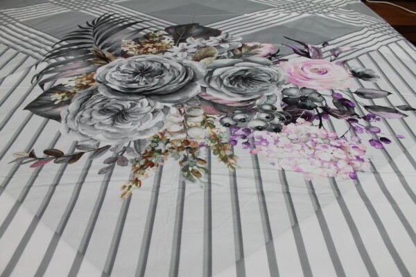 Botanical Stripe Bedsheet Set - Image 3