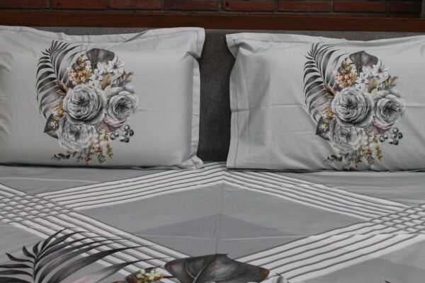 Botanical Stripe Bedsheet Set - Image 4