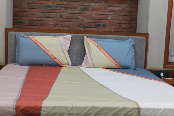 Color Block Weave Bedsheet Set - Image 5