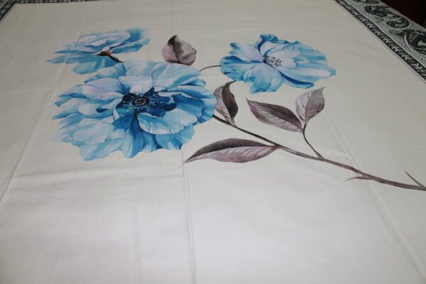 Azure Bloom Border Bedsheet Set - Image 6