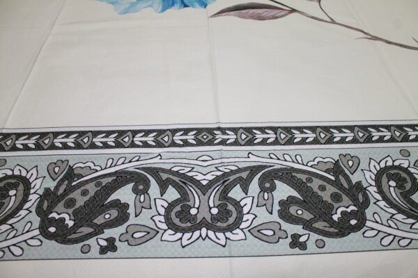 Azure Bloom Border Bedsheet Set - Image 7