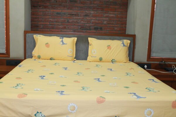 Dino-Berry Dreamland Kids Bedsheet - Image 2