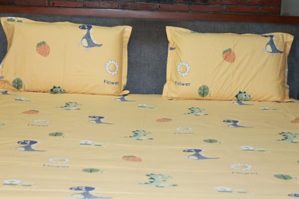 Dino-Berry Dreamland Kids Bedsheet - Image 3