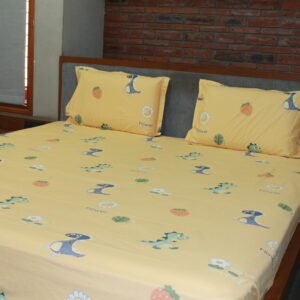 Dino-Berry Dreamland Kids Bedsheet
