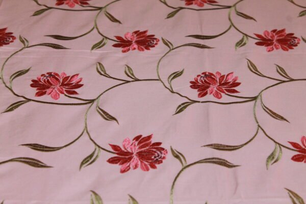 Crimson Bloom Stitch Bedsheet Set - Image 4