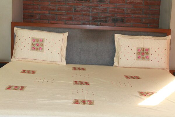 Floral Serenity Double Bedsheet Set