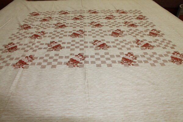 Checkerboard Bloom Double Bedsheet Set - Image 8
