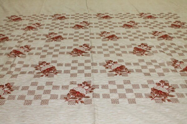 Checkerboard Bloom Double Bedsheet Set - Image 10