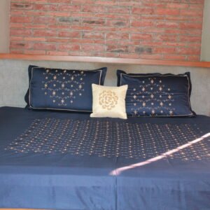 Midnight Petal Double Bedsheet Set