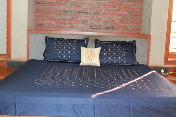 Midnight Petal Double Bedsheet Set - Image 2