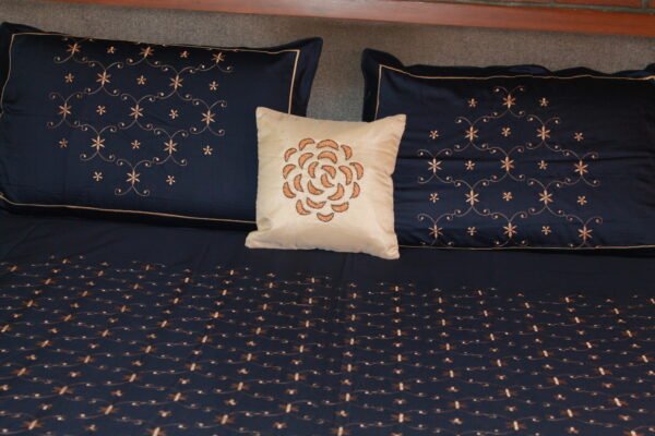 Midnight Petal Double Bedsheet Set - Image 3