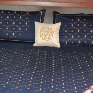 Midnight Petal Double Bedsheet Set