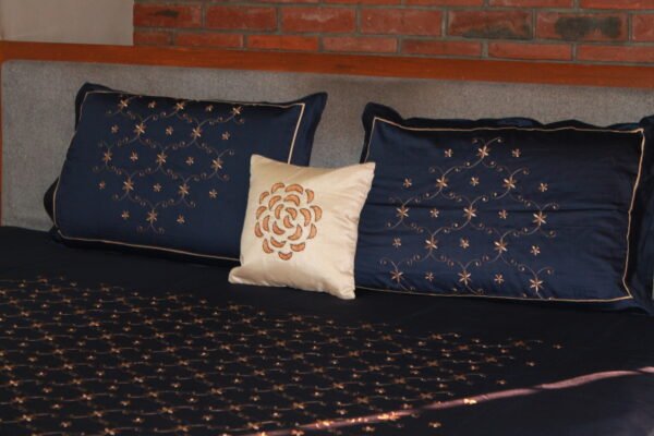 Midnight Petal Double Bedsheet Set - Image 16