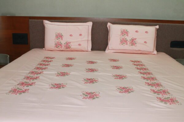 Rosy Charm Double Bedsheet Set - Image 5