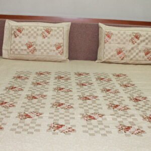 Floral Lattice Double Bedsheet Set