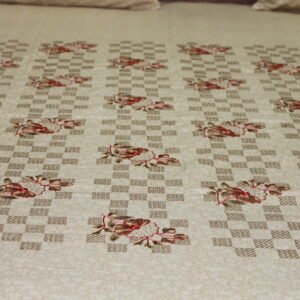 Floral Lattice Double Bedsheet Set