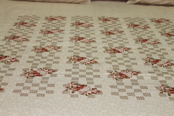 Floral Lattice Double Bedsheet Set - Image 2