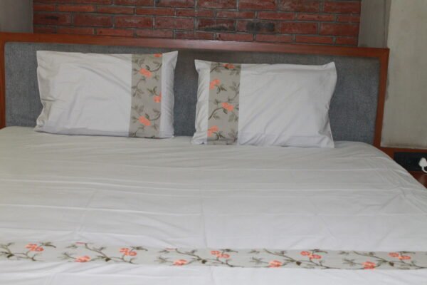 Coral Blossom Border Double Bedsheet Set - Image 8