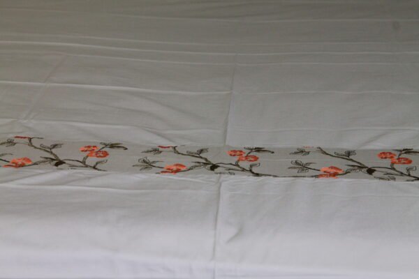 Coral Blossom Border Double Bedsheet Set - Image 9