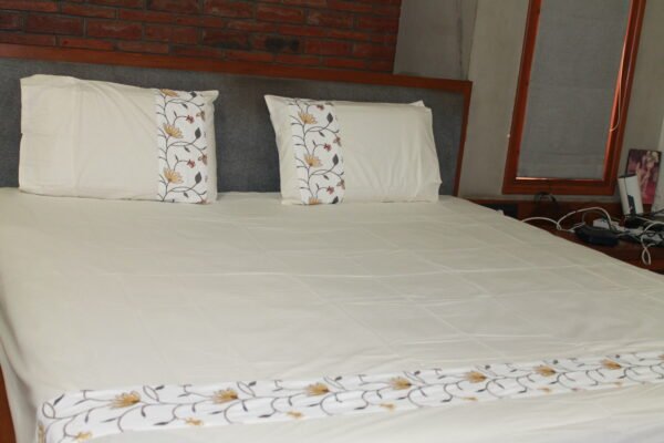 Ivory Blossom Bedsheet Set - Image 13