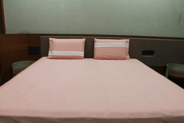 Blush Pink LuxCotton Bedsheet Set - Image 3