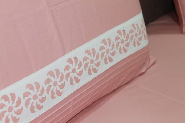 Blush Pink LuxCotton Bedsheet Set - Image 6