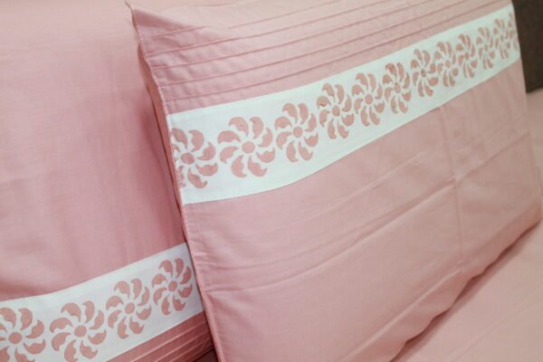 Blush Pink LuxCotton Bedsheet Set - Image 7