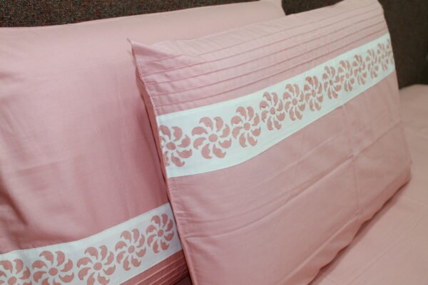 Blush Pink LuxCotton Bedsheet Set - Image 8
