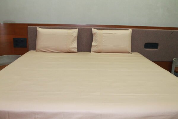 Warm Beige LuxCotton Bedsheet Set - Image 2