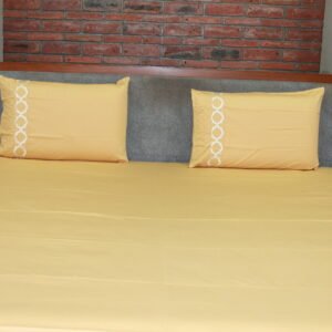 Ivory White LuxCotton Bedsheet Set