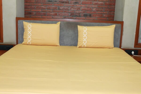 Ivory White LuxCotton Bedsheet Set - Image 2