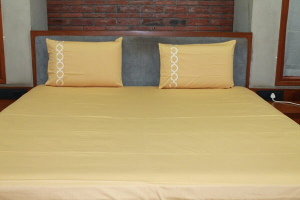 Ivory White LuxCotton Bedsheet Set - Image 3