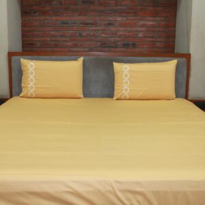 Ivory White LuxCotton Bedsheet Set