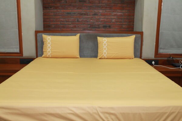 Ivory White LuxCotton Bedsheet Set